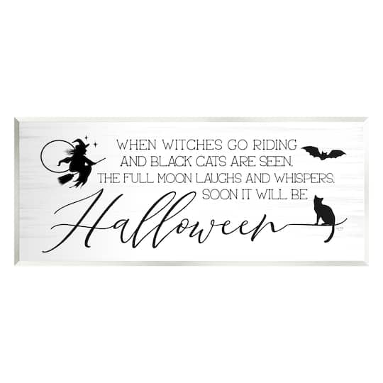 Stupell Industries Halloween Season Phrase Wall Plaque Art